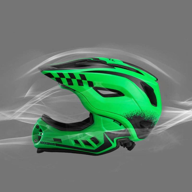 ROCKBROS Kinderhelm Integralhelm mit Abnehmbare Kinnschutz für Jungen/Mädchen - Helme für Kinder ROCKBROS - EU - NooMii