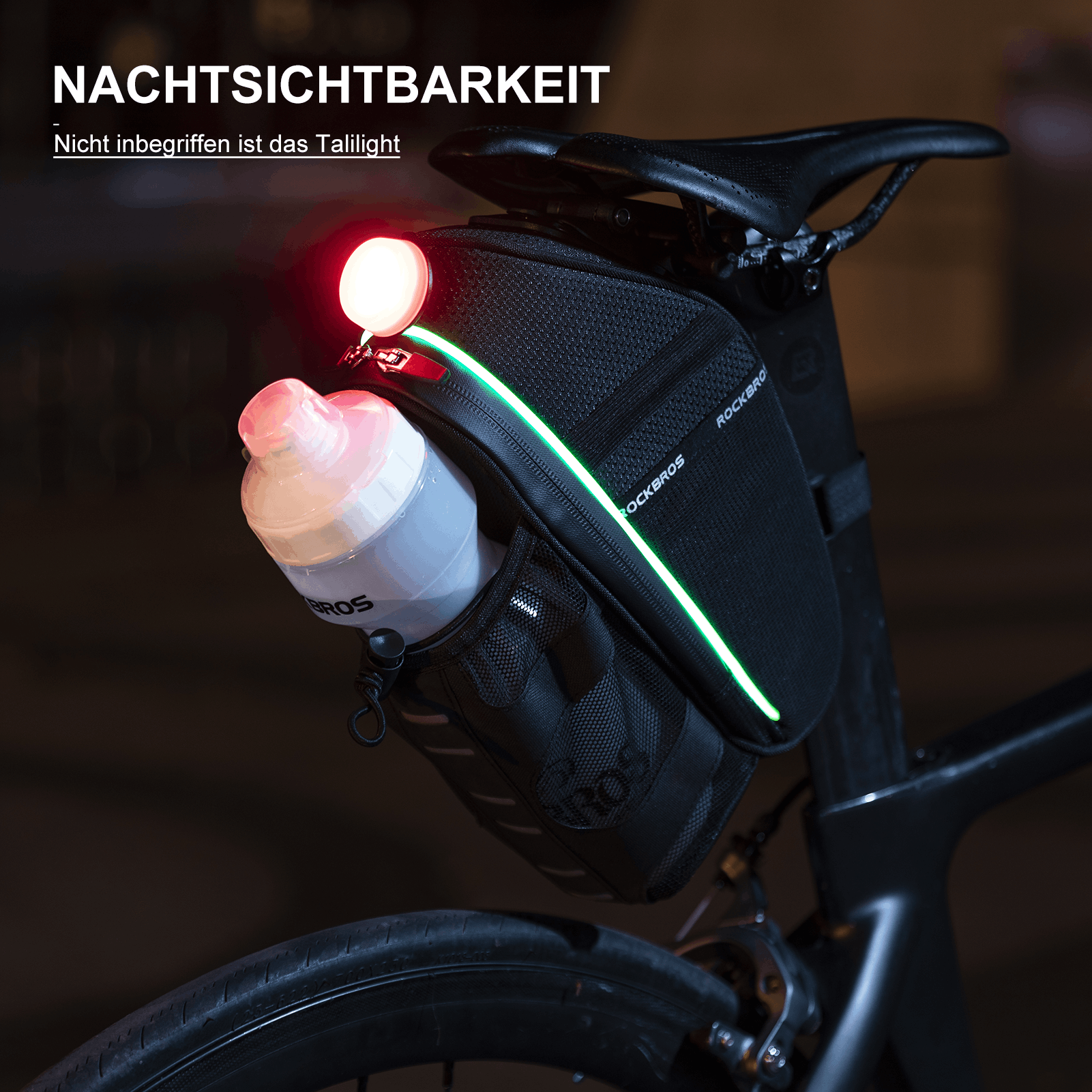 ROCKBROS Kratzfest Fahrrad Satteltasche mit Flaschenhalter 1,5L - Fahrradtaschen ROCKBROS - EU - NooMii