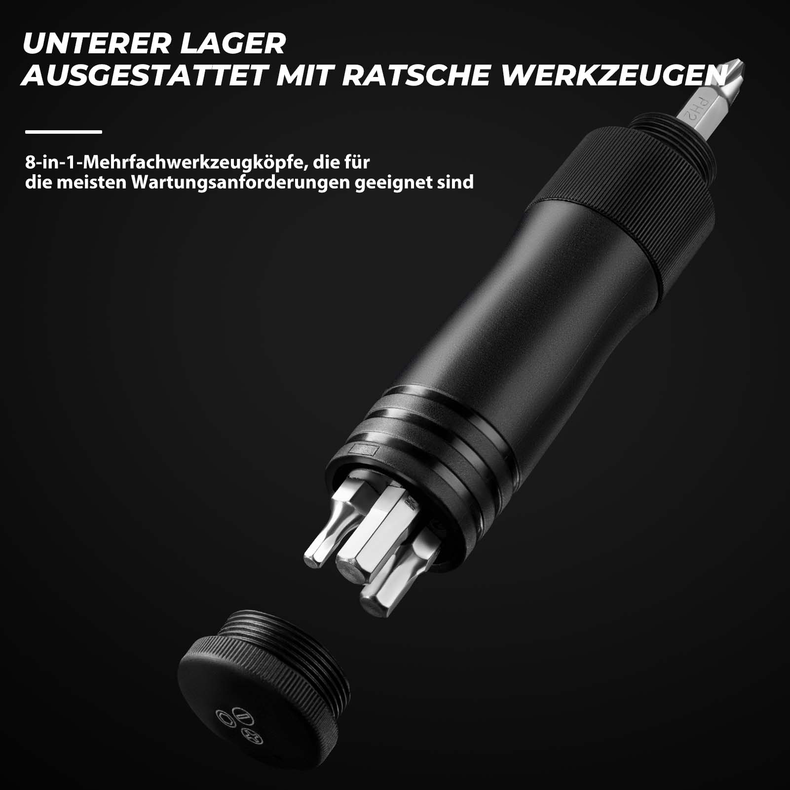 ROCKBROS Mini Fahrrad Luftpumpe mit Ratschenschlüssel 80 PSI Aluminium - Fahrrad Luftpumpen ROCKBROS - EU - NooMii