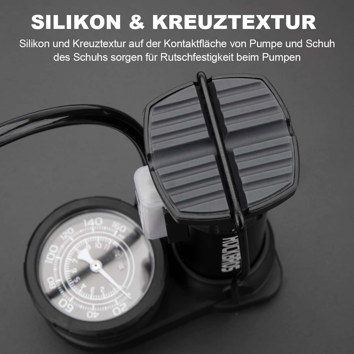 ROCKBROS Mini Fußpumpen Luftpumpe mit Manometer - Fahrrad Luftpumpen ROCKBROS - EU - NooMii