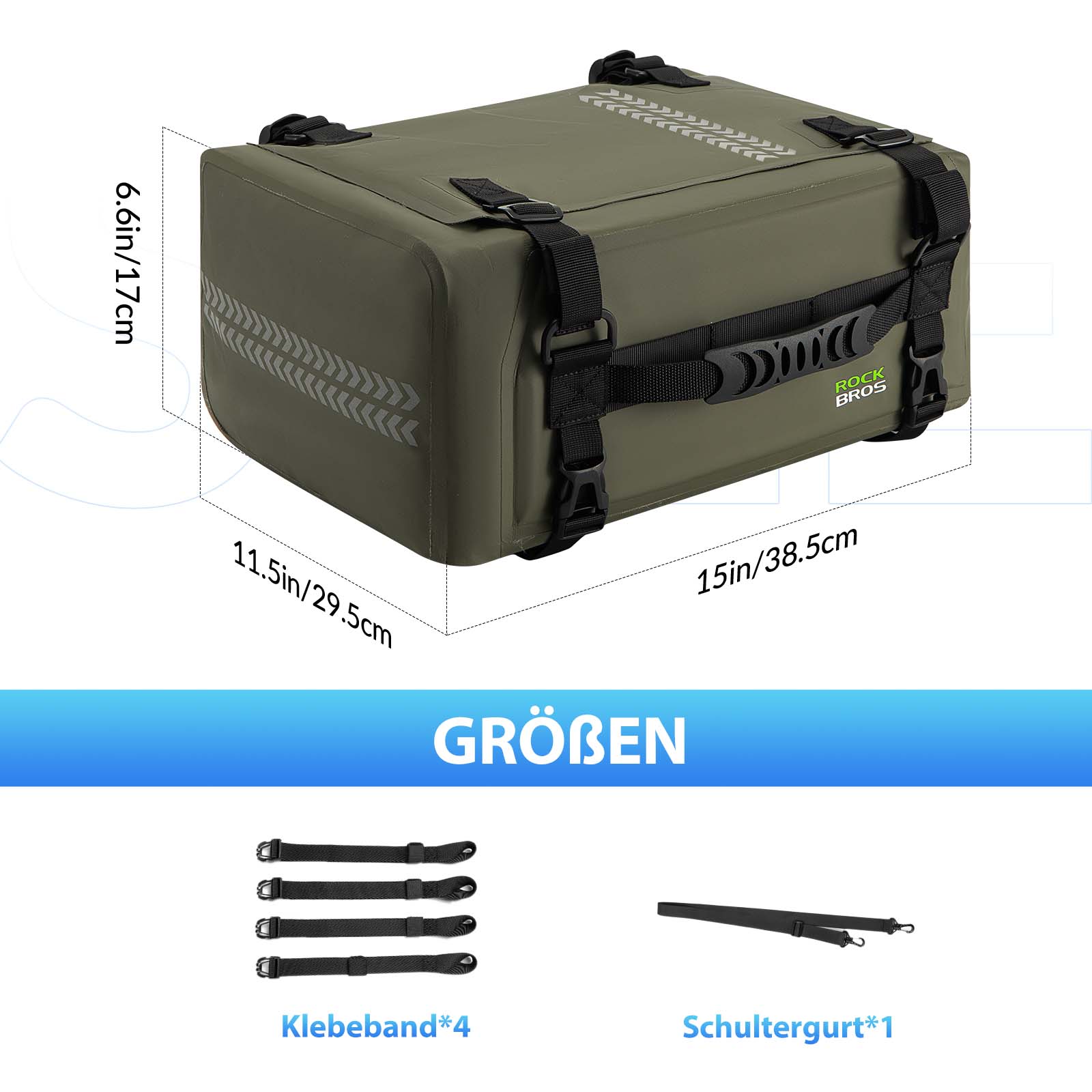 ROCKBROS Motorrad Hecktasche 100% Wasserdichte Motorrad Gepäcktasche ca.30L - Fahrradtaschen ROCKBROS - EU - NooMii