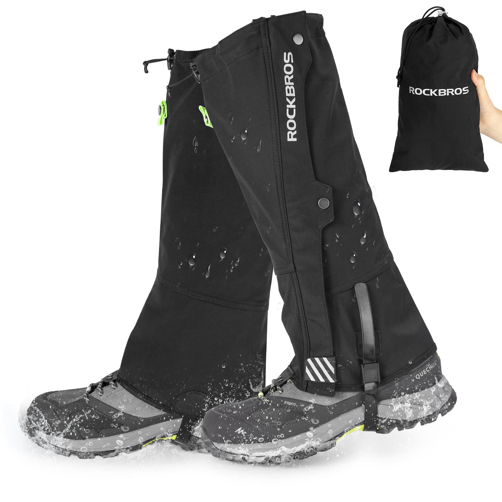 ROCKBROS Outdoor Gamaschen wasserdichte Schnee Gaiter für Herren Damen - Fahrrad Überschuhe ROCKBROS - EU - NooMii