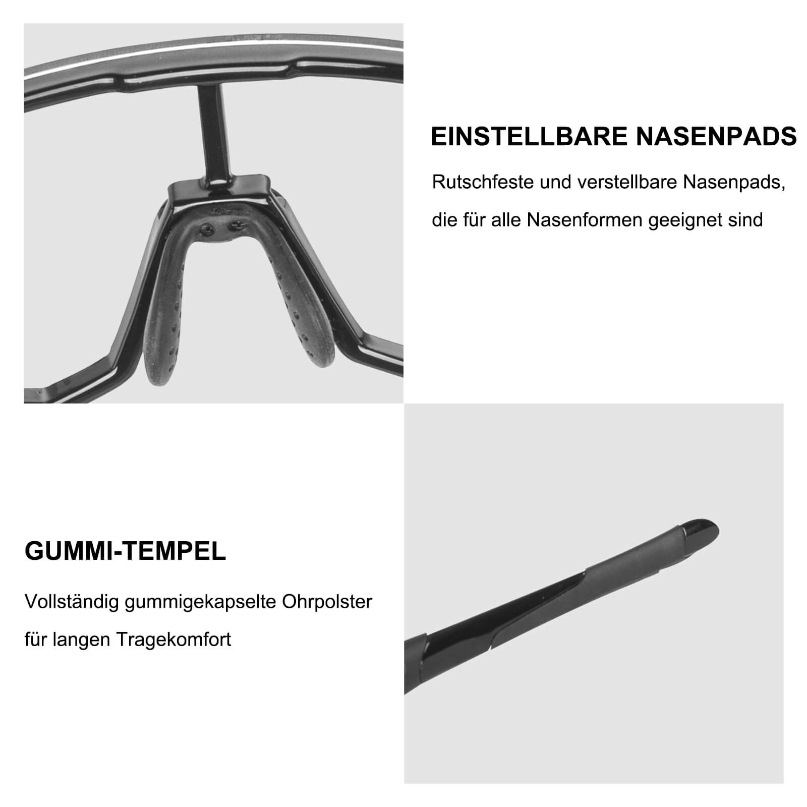 ROCKBROS Photochrome Radsport Brille mit UV400 Schutz - Fahrradbrille ROCKBROS - EU - NooMii