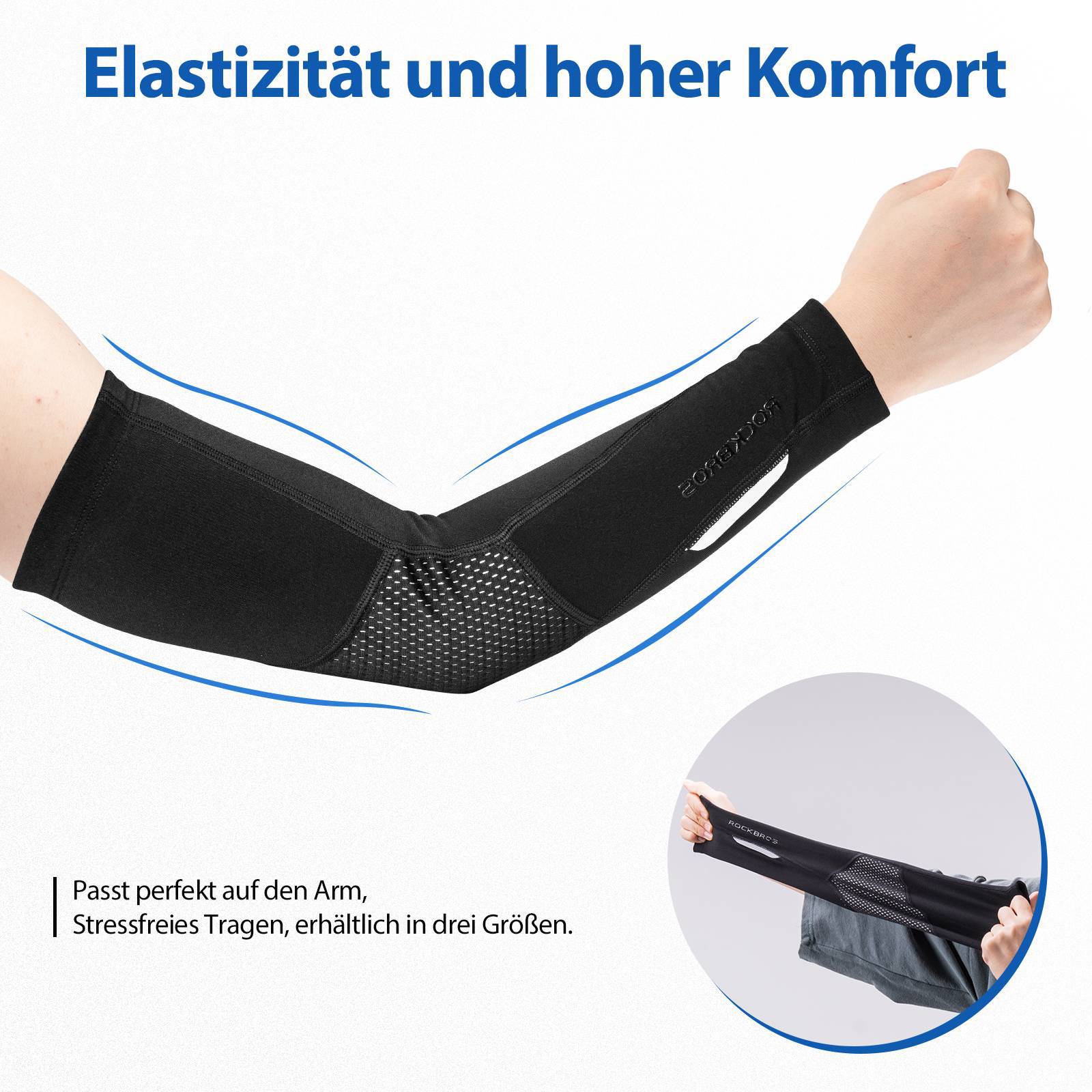 ROCKBROS Radsport Armlinge Winter Anti Rutschen Arm Sleeves - Armlinge & Beinlinge ROCKBROS - EU - NooMii