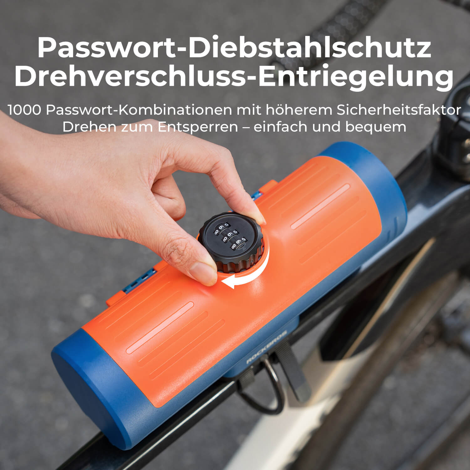 ROCKBROS Rahmen Box Abschließbare Fahrradbox Niemals Verformen/Sicher/Wasserdicht - Fahrradtaschen ROCKBROS - EU - NooMii