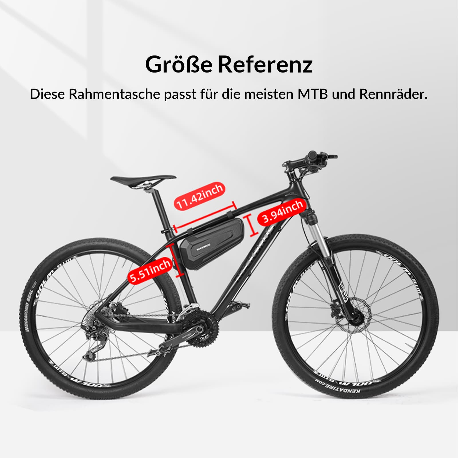 ROCKBROS Rahmentasche Fahrradtasche für MTB, Rennräder 1,5L / 2,5L - Fahrradtaschen ROCKBROS - EU - NooMii