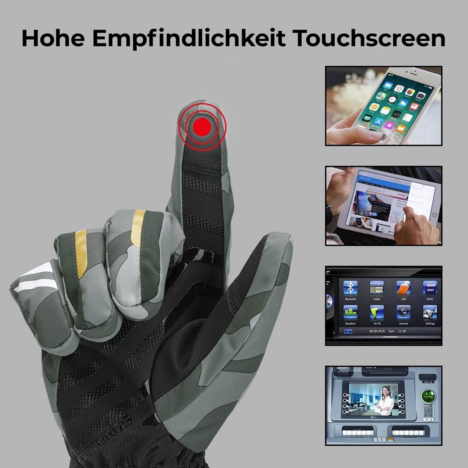 ROCKBROS Skihandschuhe Winter Handschuhe Wasserdicht Anti - Rutsch - Fahrradhandschuhe ROCKBROS - EU - NooMii