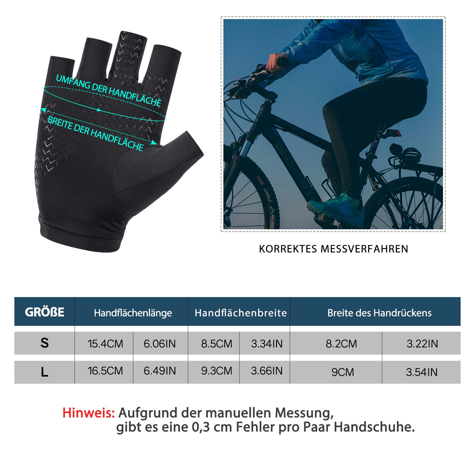 ROCKBROS Sommer atmungsaktive Sport - Radhandschuhe für Männer und Frauen - Fahrradhandschuhe ROCKBROS - EU - NooMii