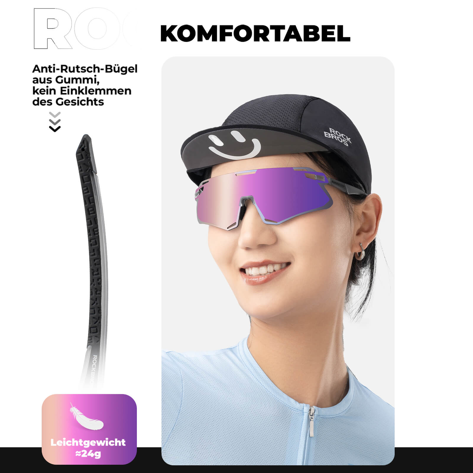 ROCKBROS Sonnenbrille Winddichte Fahrradbrille für Outdoor - Sportarten - Fahrradbrille ROCKBROS - EU - NooMii