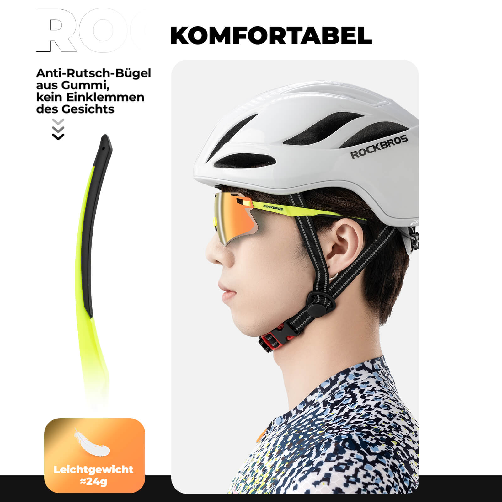 ROCKBROS Sonnenbrille Winddichte Fahrradbrille für Outdoor - Sportarten - Fahrradbrille ROCKBROS - EU - NooMii