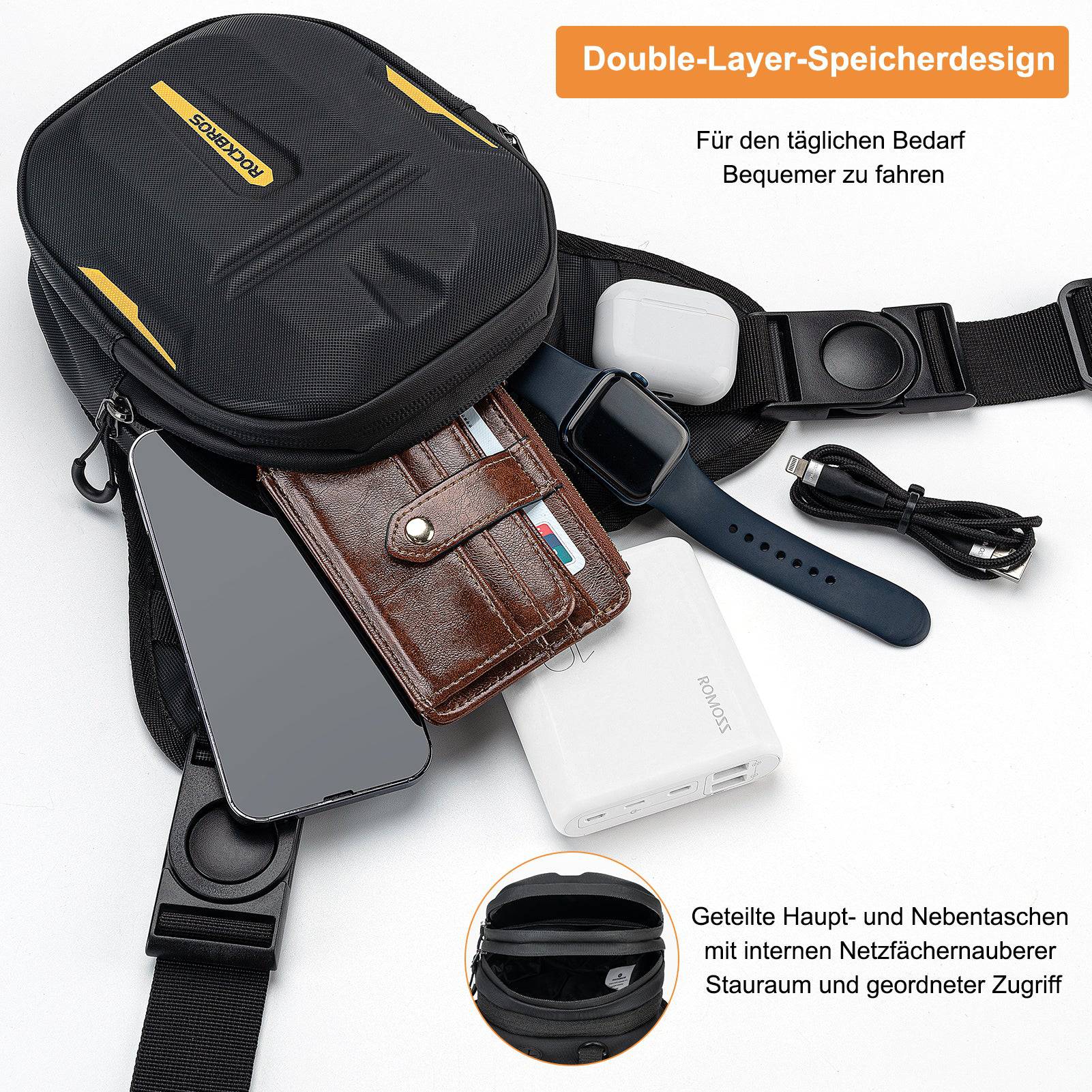 ROCKBROS Tankrucksack Magnet Motorrad Beintasche mit Schultertragegurt - Motorradtaschen ROCKBROS - EU - NooMii