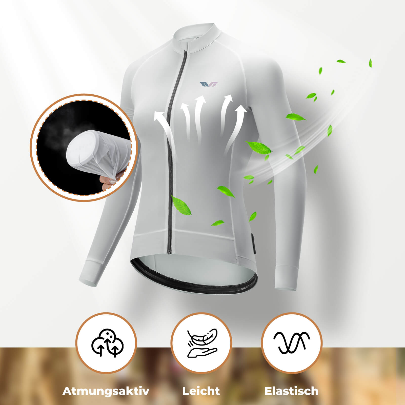 ROCKBROS TVI Damen Langarm - Radtrikot Fahrrad Jersey für MTB & Rennrad - Fahrradtrikot ROCKBROS - EU - NooMii