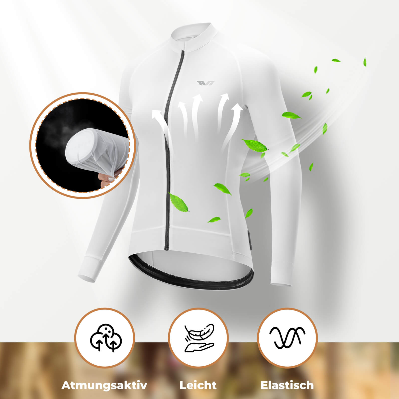 ROCKBROS TVI Damen Langarm - Radtrikot Fahrrad Jersey für MTB & Rennrad - Fahrradtrikot ROCKBROS - EU - NooMii