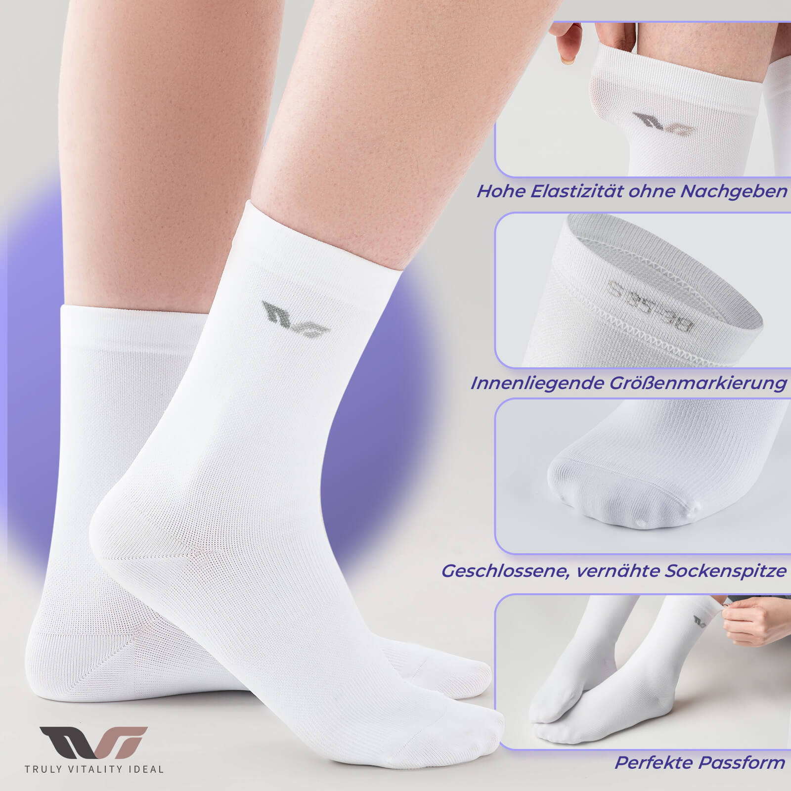 ROCKBROS TVI Damen Sportsocken Atmungsaktive Fahrradsocken Sommer - Fahrradsocken ROCKBROS - EU - NooMii