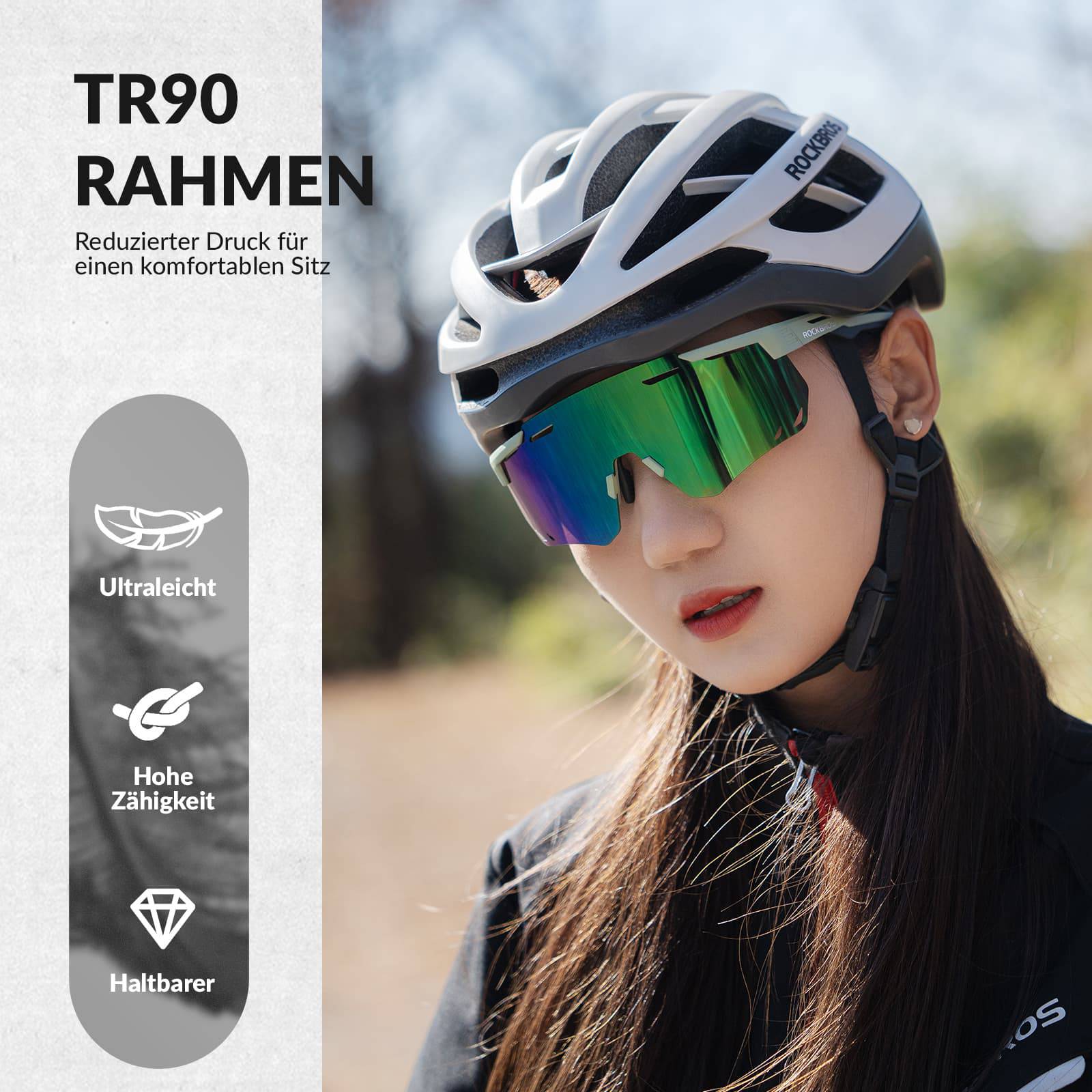 ROCKBROS Ultraleicht Fahrradbrille Selbsttönende Sonnenbrille mit UV400 - Schutz - Fahrradbrille ROCKBROS - EU - NooMii