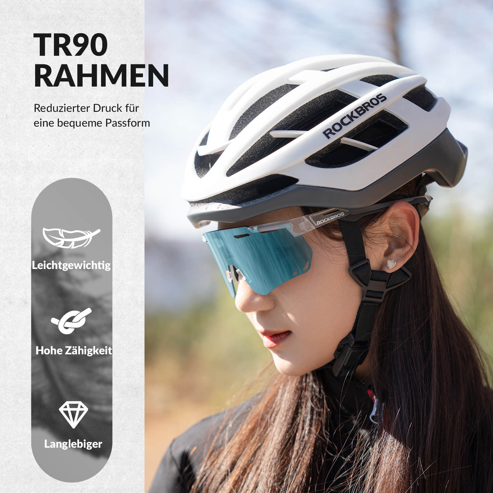 ROCKBROS Ultraleicht Fahrradbrille Selbsttönende Sonnenbrille mit UV400 - Schutz - Fahrradbrille ROCKBROS - EU - NooMii