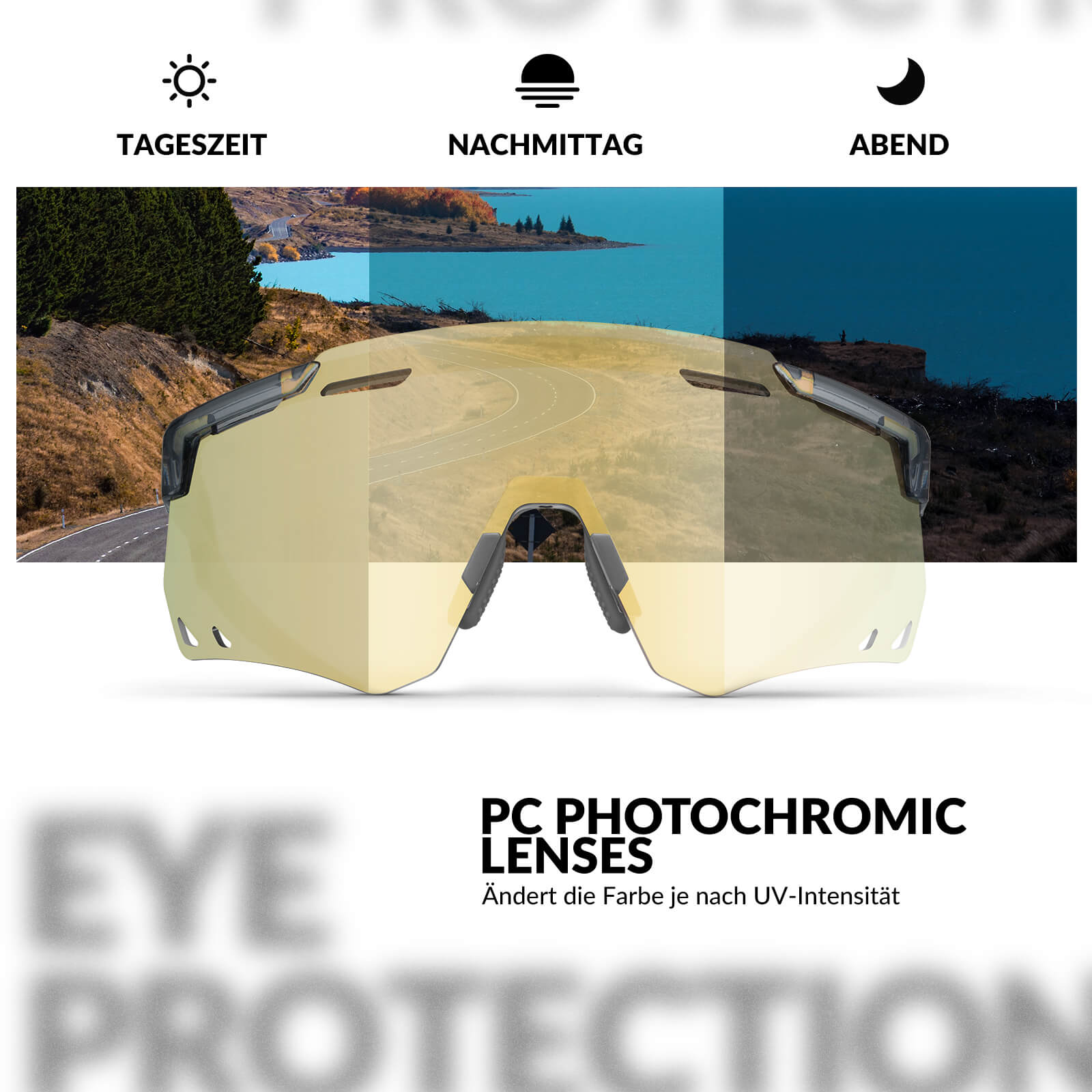 ROCKBROS Ultraleicht Fahrradbrille Selbsttönende Sonnenbrille mit UV400 - Schutz - Fahrradbrille ROCKBROS - EU - NooMii