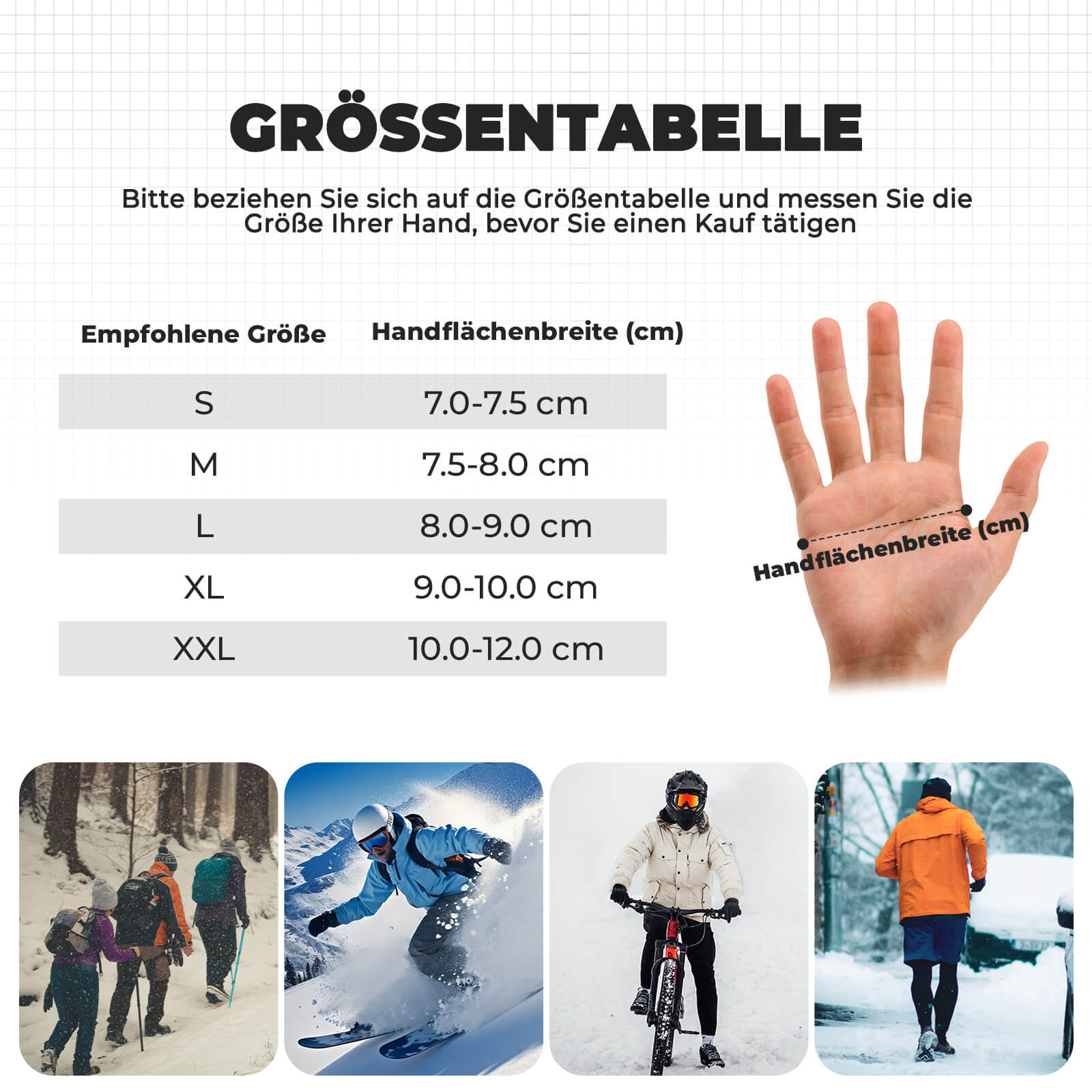 ROCKBROS Vollfinger Handschuhe Fahrradhandschuhe mit Touchscreenfunktion - Fahrradhandschuhe ROCKBROS - EU - NooMii