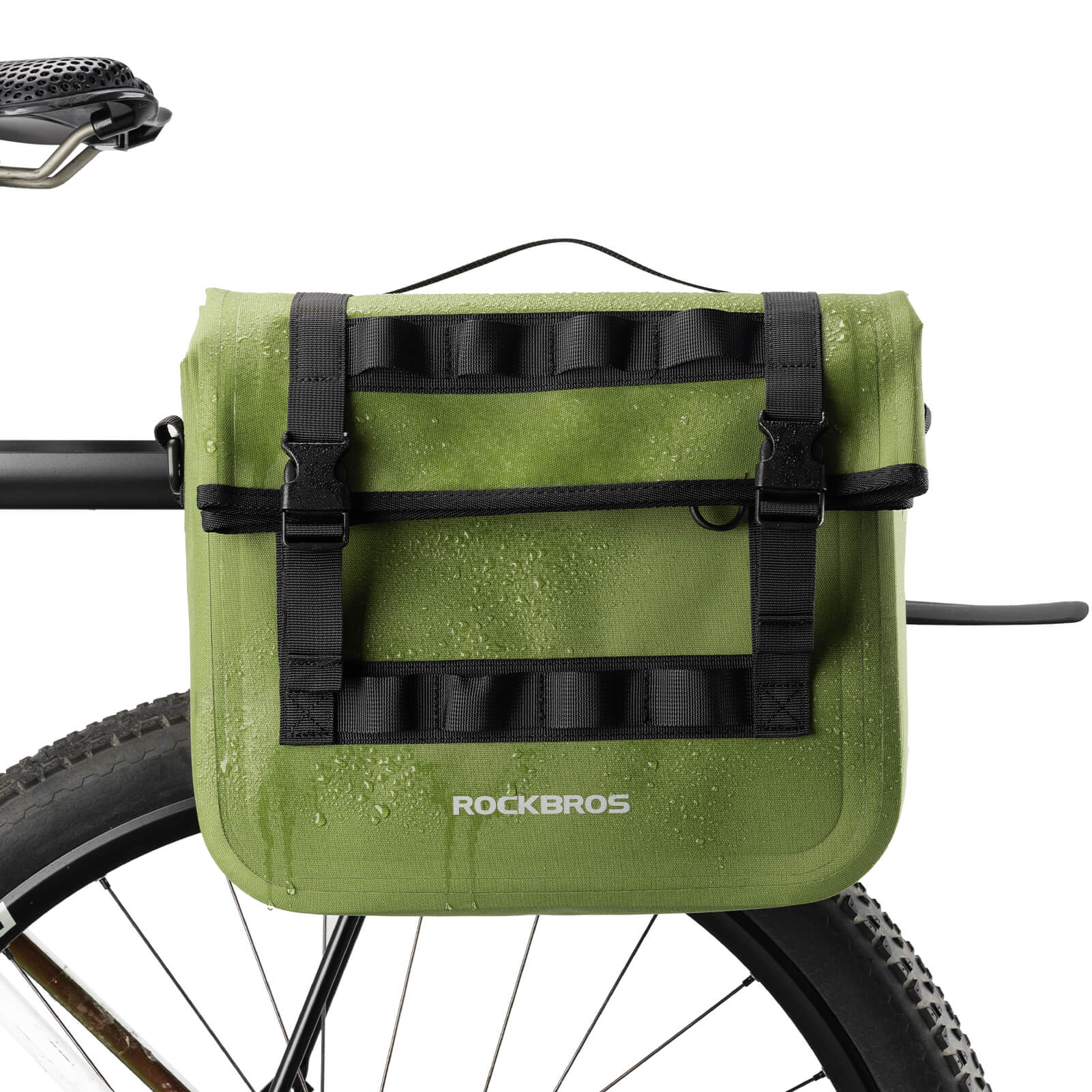 ROCKBROS Wasserdicht Fahrrad Gepäckträgertasche mit Schultergurt hinten 15L - Fahrradtaschen ROCKBROS - EU - NooMii