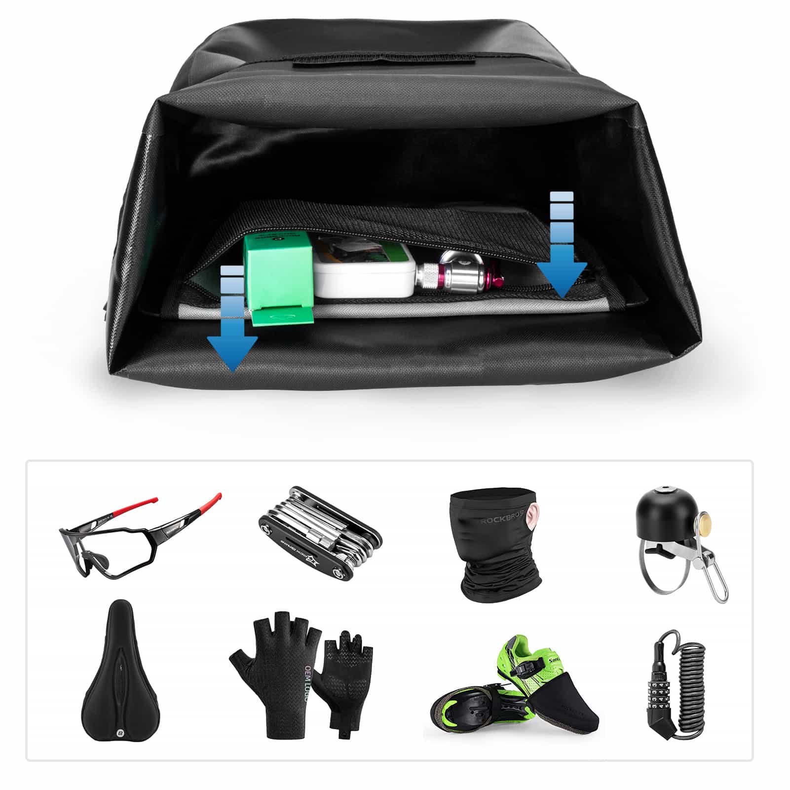 ROCKBROS Wasserdichte Gepäckträgertasche 12 - 16L - Fahrradtaschen ROCKBROS - EU - NooMii