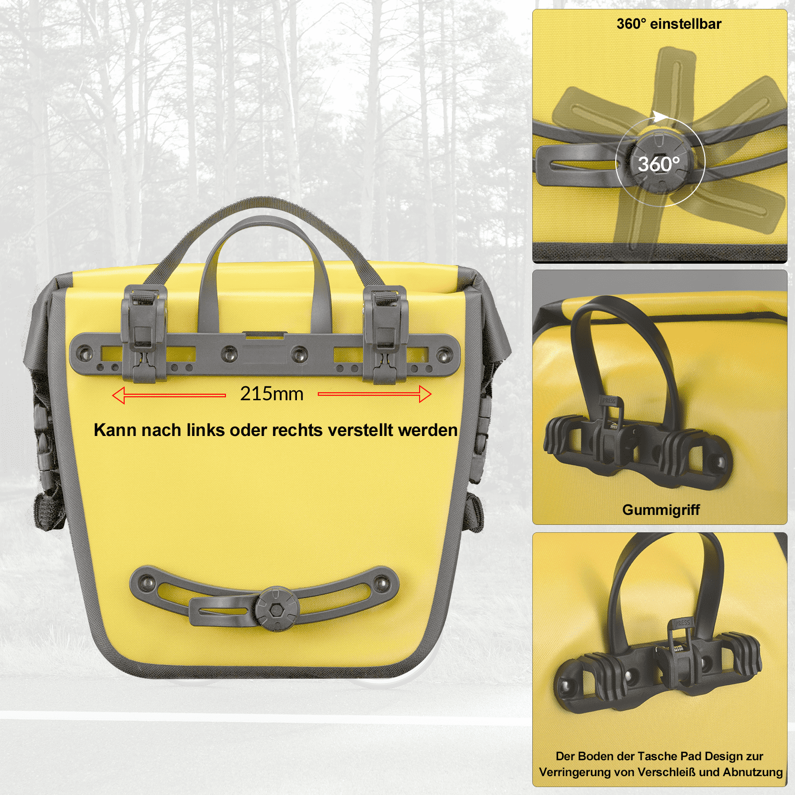 ROCKBROS Wasserdichte Gepäckträgertasche 12 - 16L - Fahrradtaschen ROCKBROS - EU - NooMii