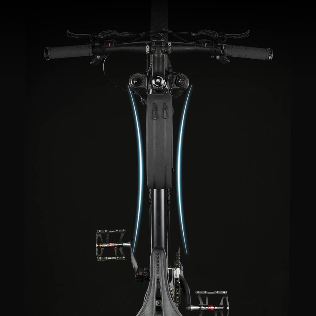 ROCKBROS wasserdichte Oberrohrtasche für Fahrrad 1L / 1.6 L Schwarz - Fahrradtaschen ROCKBROS - EU - NooMii