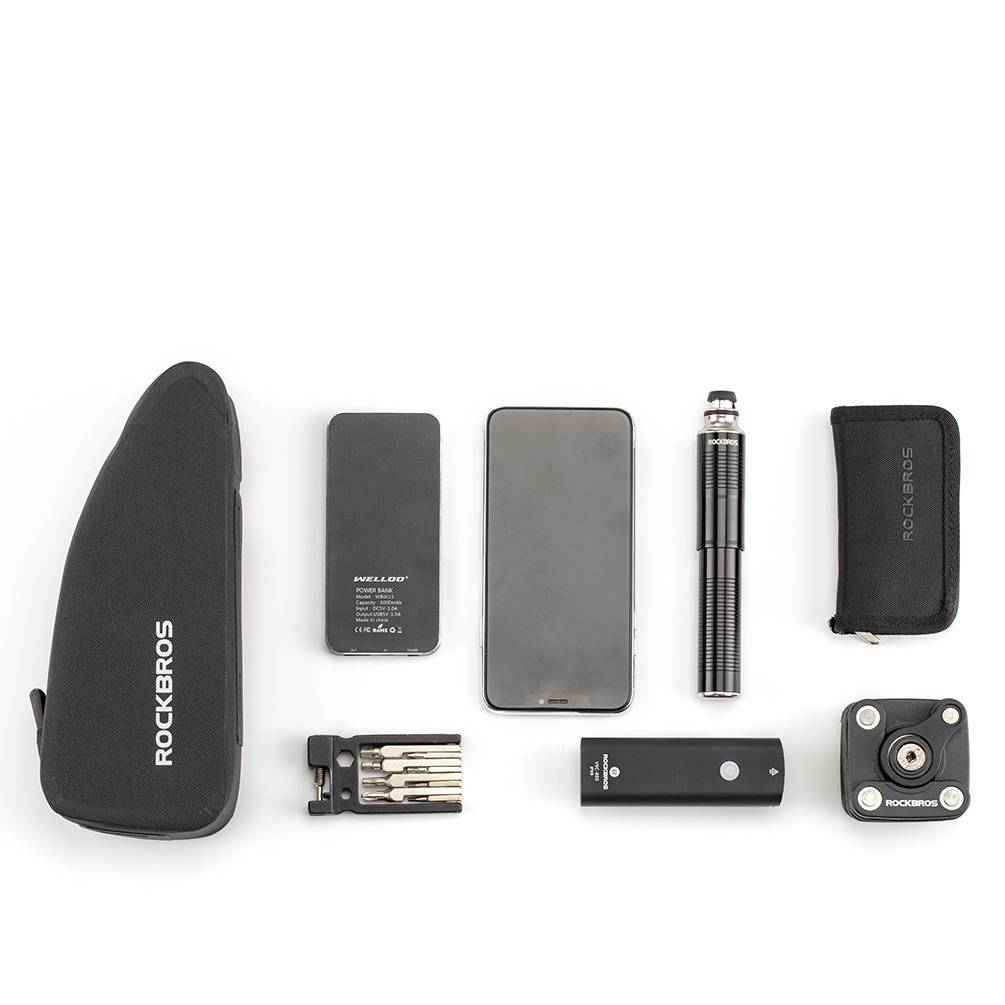 ROCKBROS wasserdichte Oberrohrtasche für Fahrrad 1L / 1.6 L Schwarz - Fahrradtaschen ROCKBROS - EU - NooMii