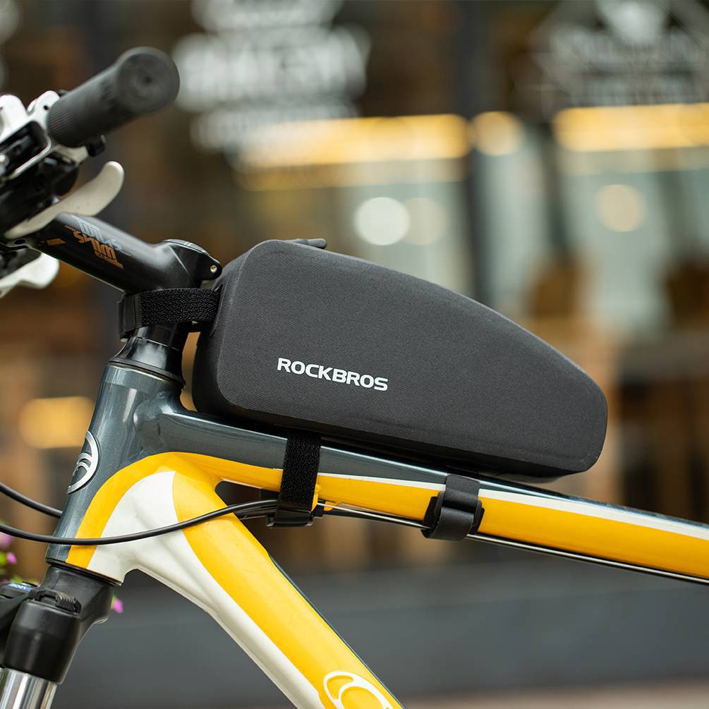 ROCKBROS wasserdichte Oberrohrtasche für Fahrrad 1L / 1.6 L Schwarz - Fahrradtaschen ROCKBROS - EU - NooMii