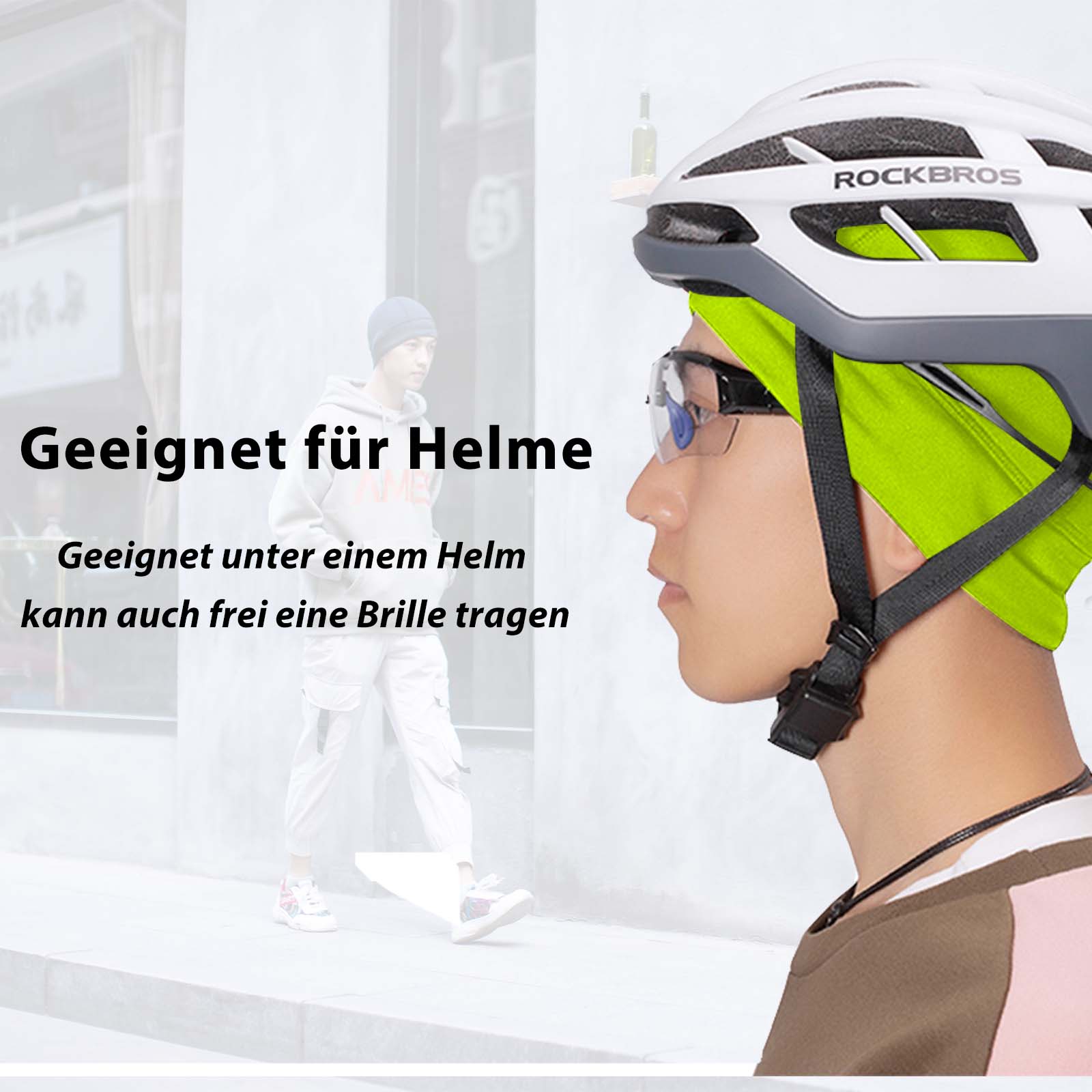 ROCKBROS Winter Fahrrad Mütze Helm Unterziehmütz Unisex