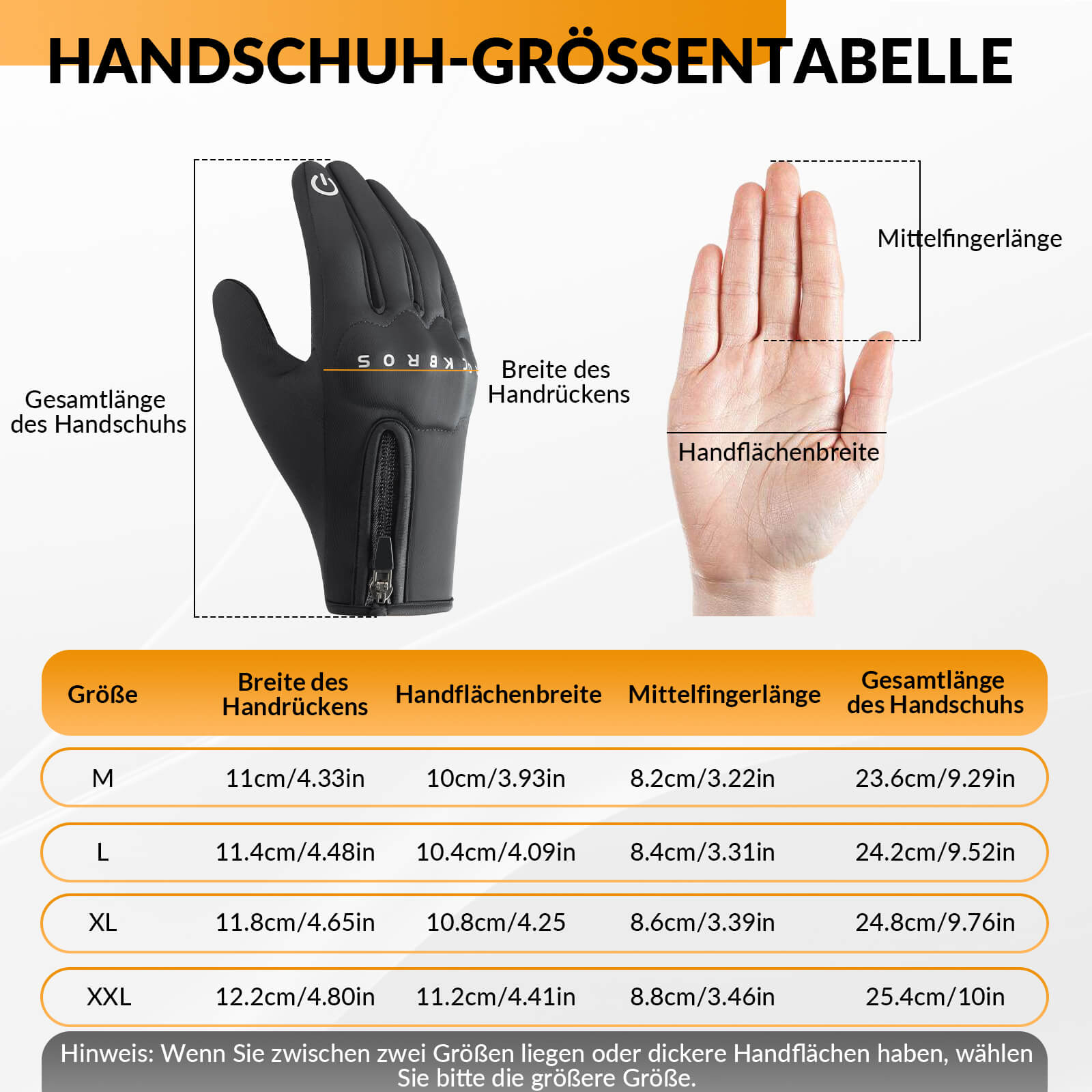 ROCKBROS Winter Fahrradhandschuhe mit Gel Gepolstert Touchscreen - fähig - Fahrradhandschuhe ROCKBROS - EU - NooMii