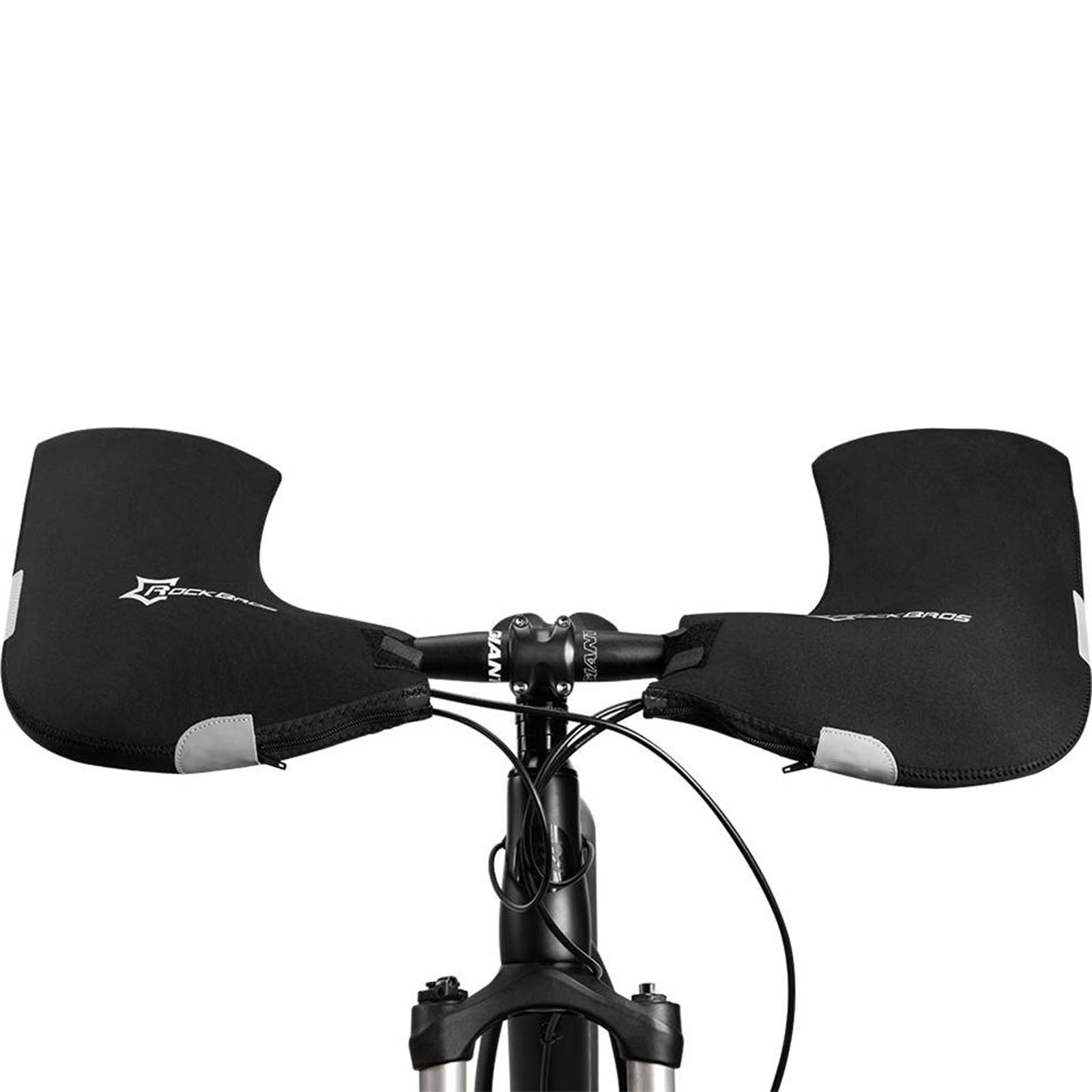 ROCKBROS Winter Lenkerstulpen Winddicht Handschuhe Schwarz - Lenkerstulpe ROCKBROS - EU - NooMii