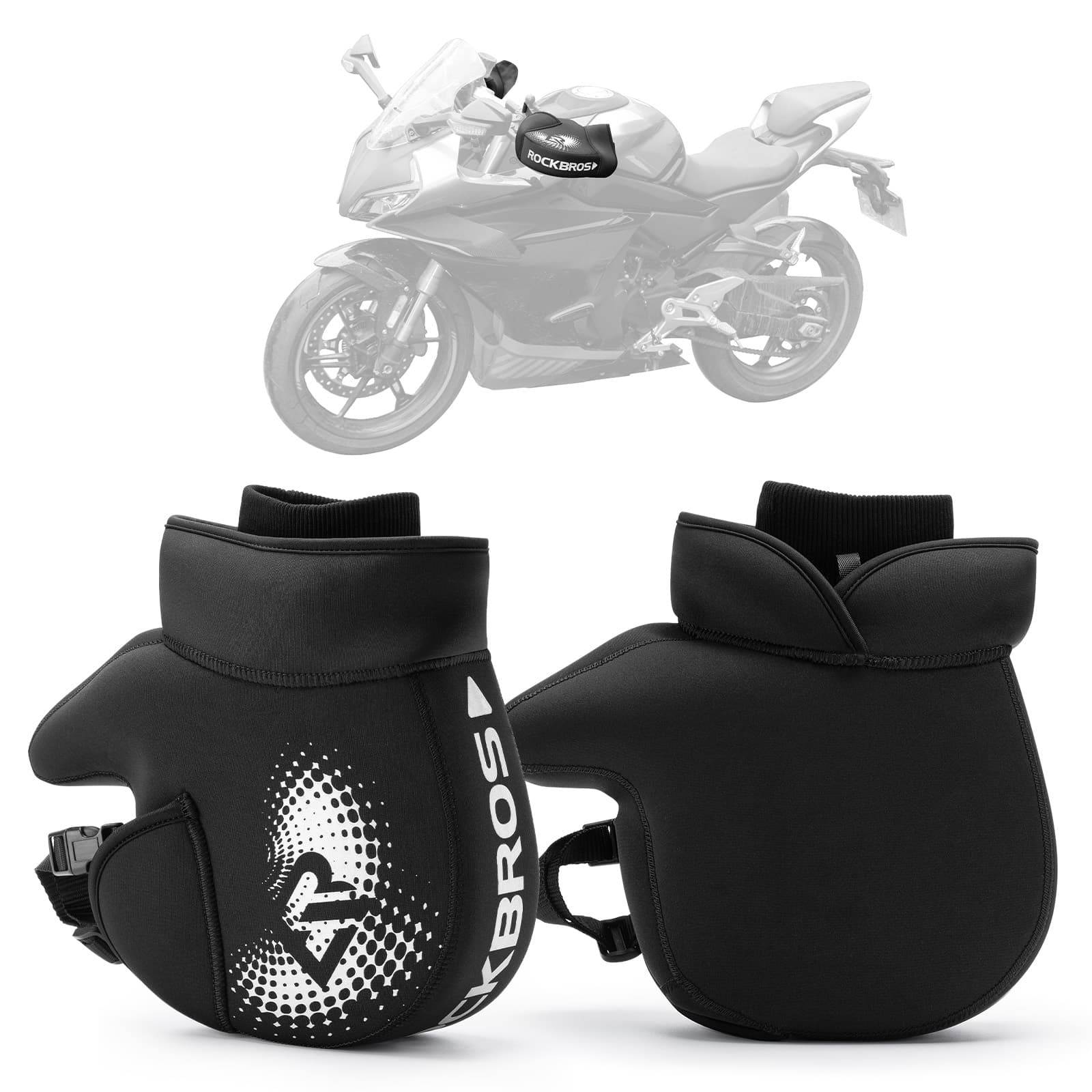 ROCKBROS Winter Lenkerstulpen Winddicht Motorrad Handschuhe Schwarz - Lenkerstulpe ROCKBROS - EU - NooMii