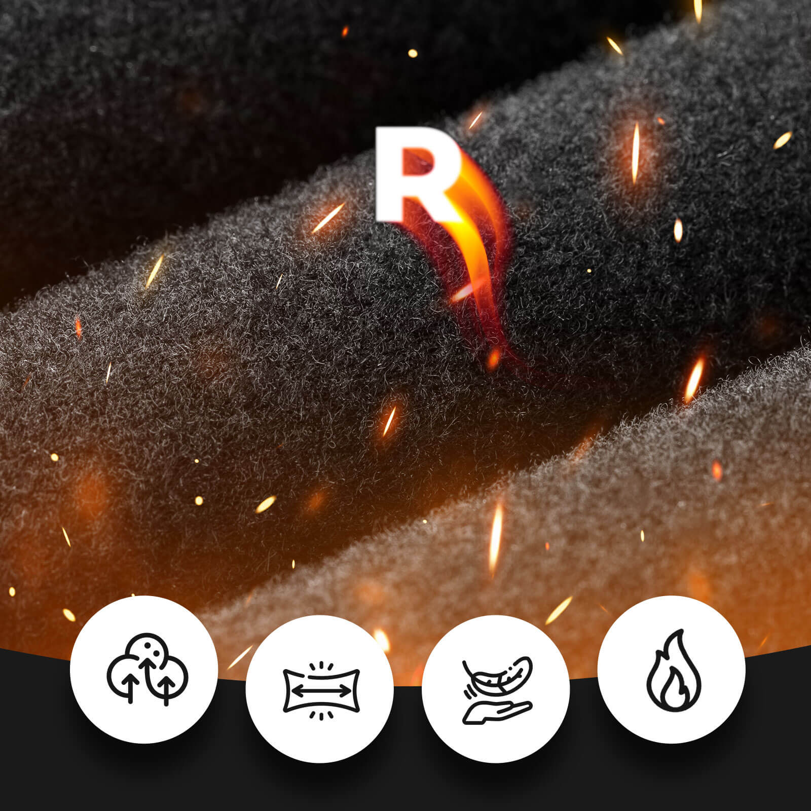 ROCKBROS Winter Thermo - Fahrradhose Fleece - Kompressions - Leggings 3 Taschen - Fahrradhose ROCKBROS - EU - NooMii