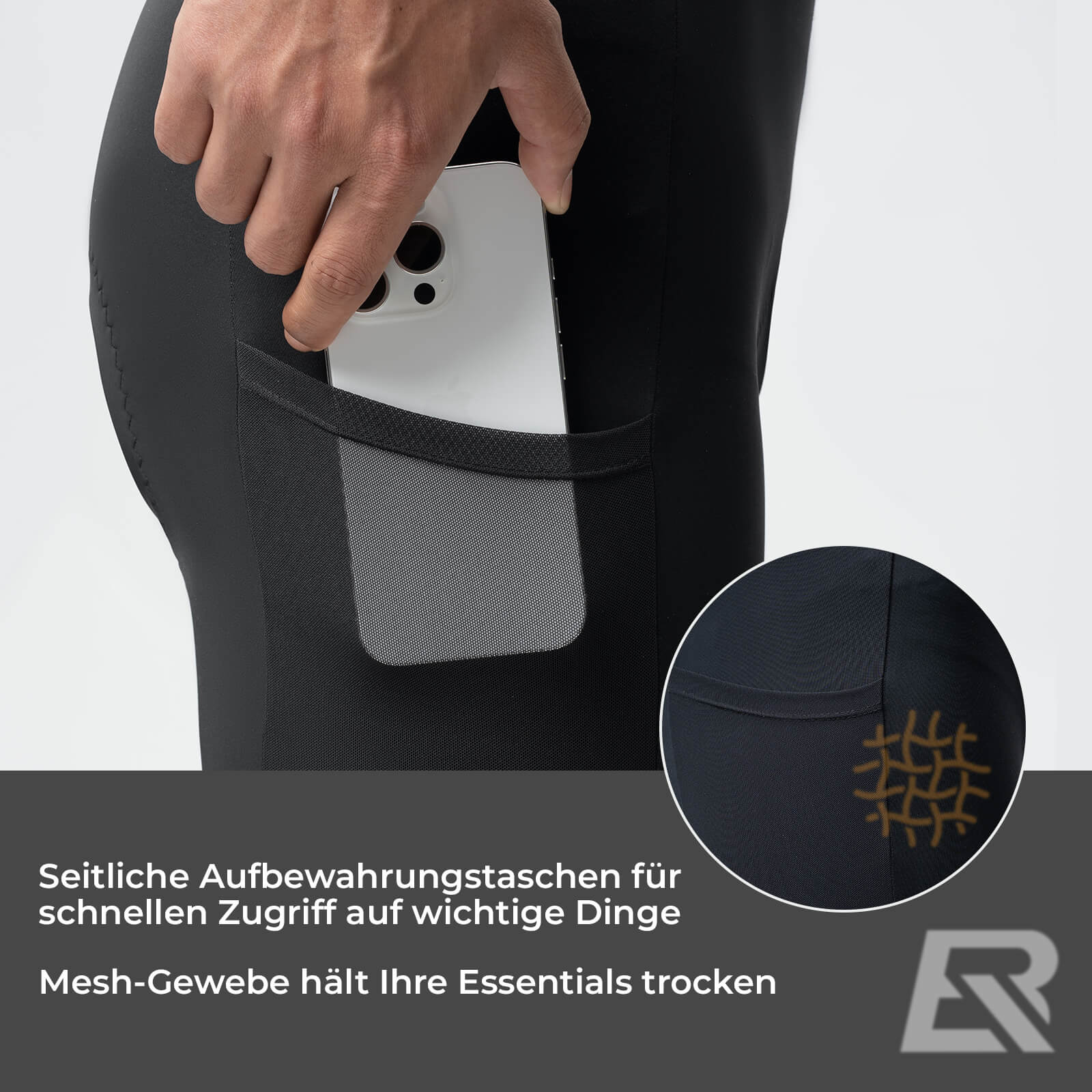 Schnelltrocknende Kurz Fahrradhose Gepolstert Herren Sommer - Fahrradhose ROCKBROS - EU - NooMii