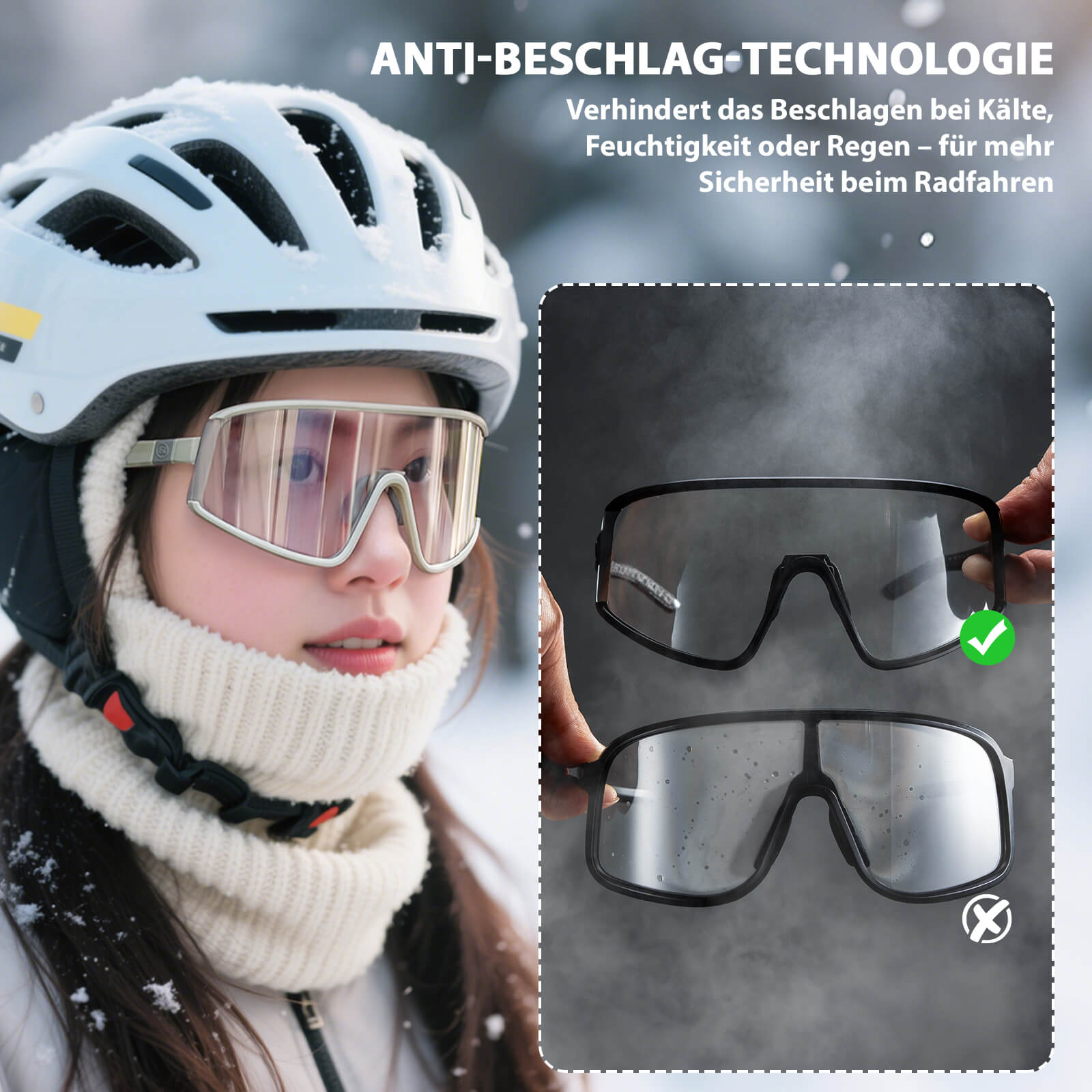 Selbsttönende Sonnenbrille Ultraleicht UV400 Schutz Grün - Fahrradbrille ROCKBROS - EU - NooMii