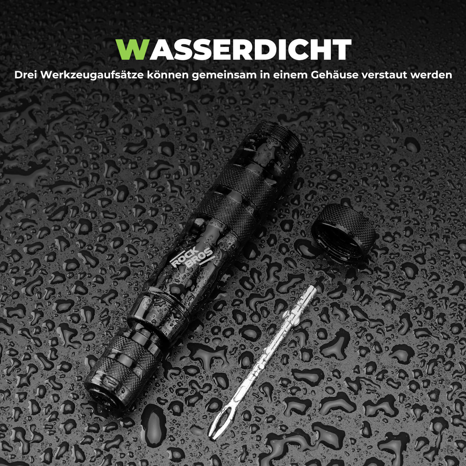 Tubeless Reifenpannenset mit Gummistopfen, Aluminiumgehäus, Griff - Werkzeuge ROCKBROS - EU - NooMii