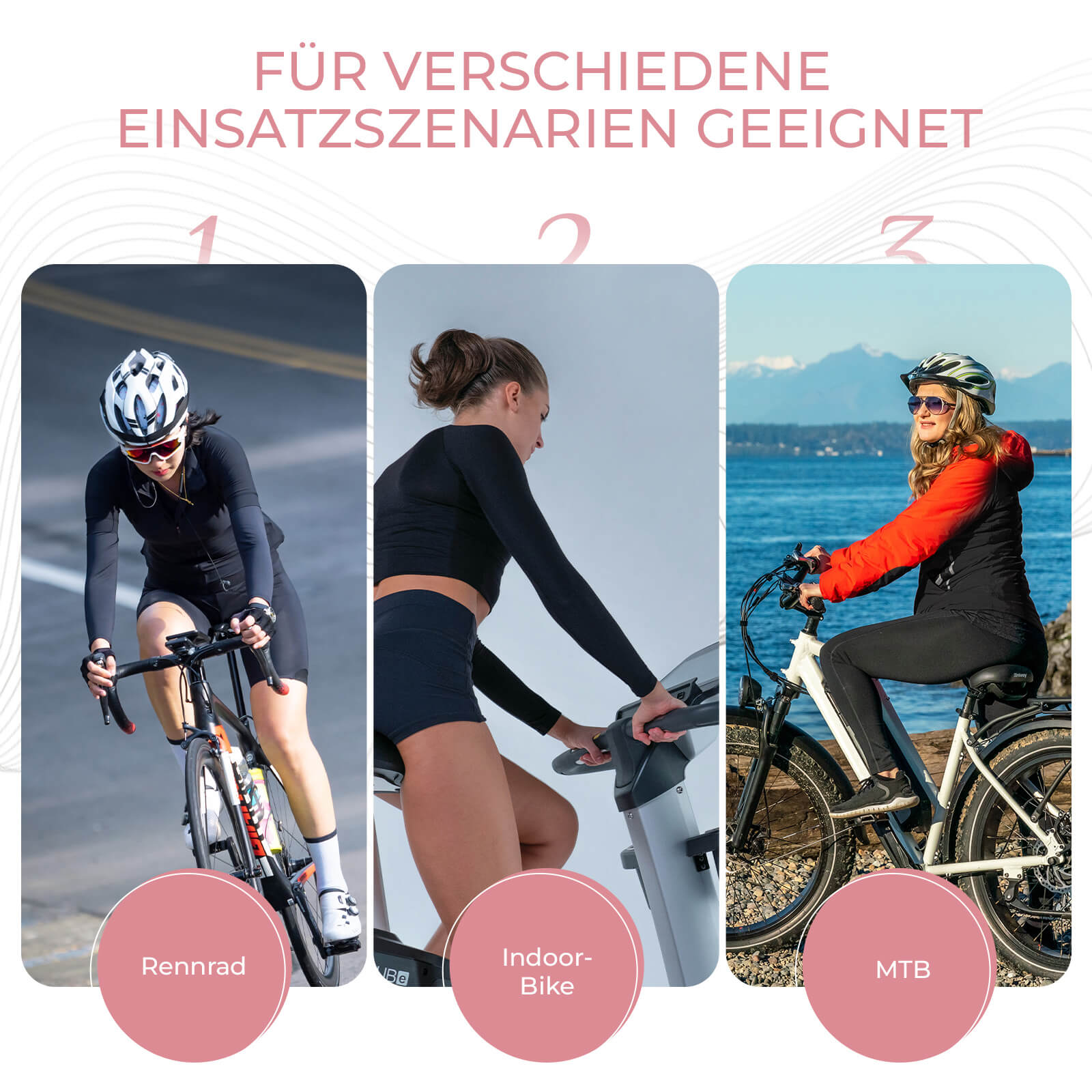 TVI Damen Trägerhose Fahrradhose Gepolstert Stoßfeste Thermo - Fahrradhose ROCKBROS - EU - NooMii