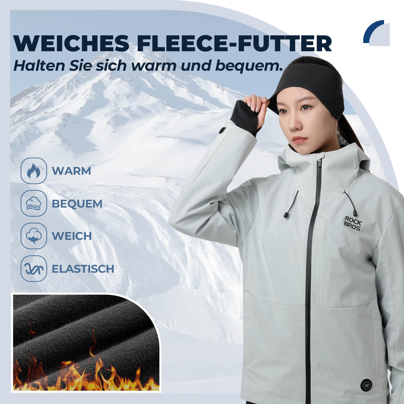 TVI Winter Ohrwärmer Winddichte Kapuze Ohrenschützer - Fahrrad Mütze ROCKBROS - EU - NooMii