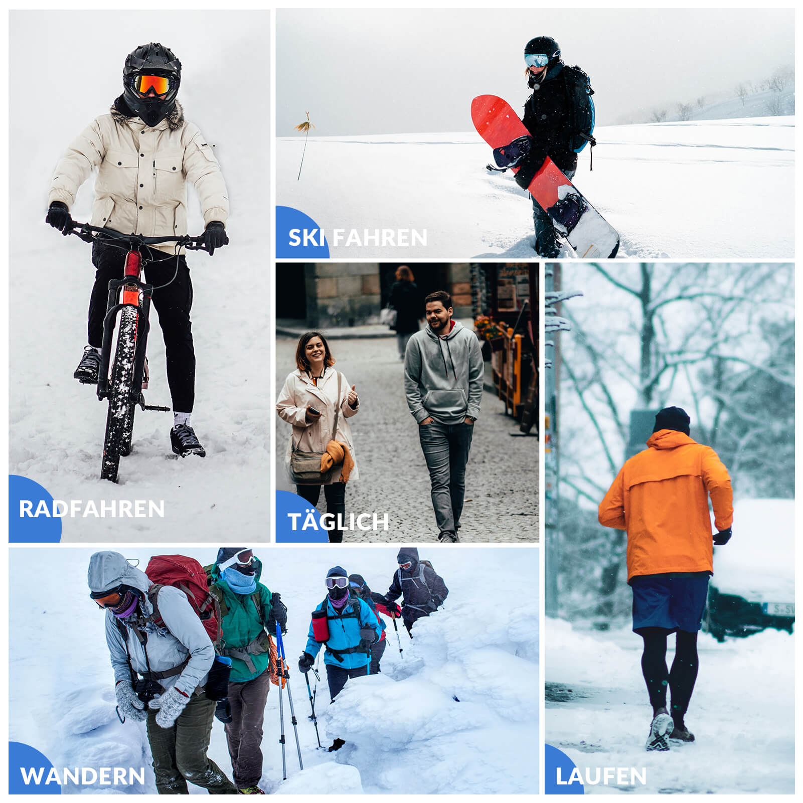 Warm Fahrradmütze Atmungsaktiv Sport Funktionsmütze - Fahrrad Mütze ROCKBROS - EU - NooMii