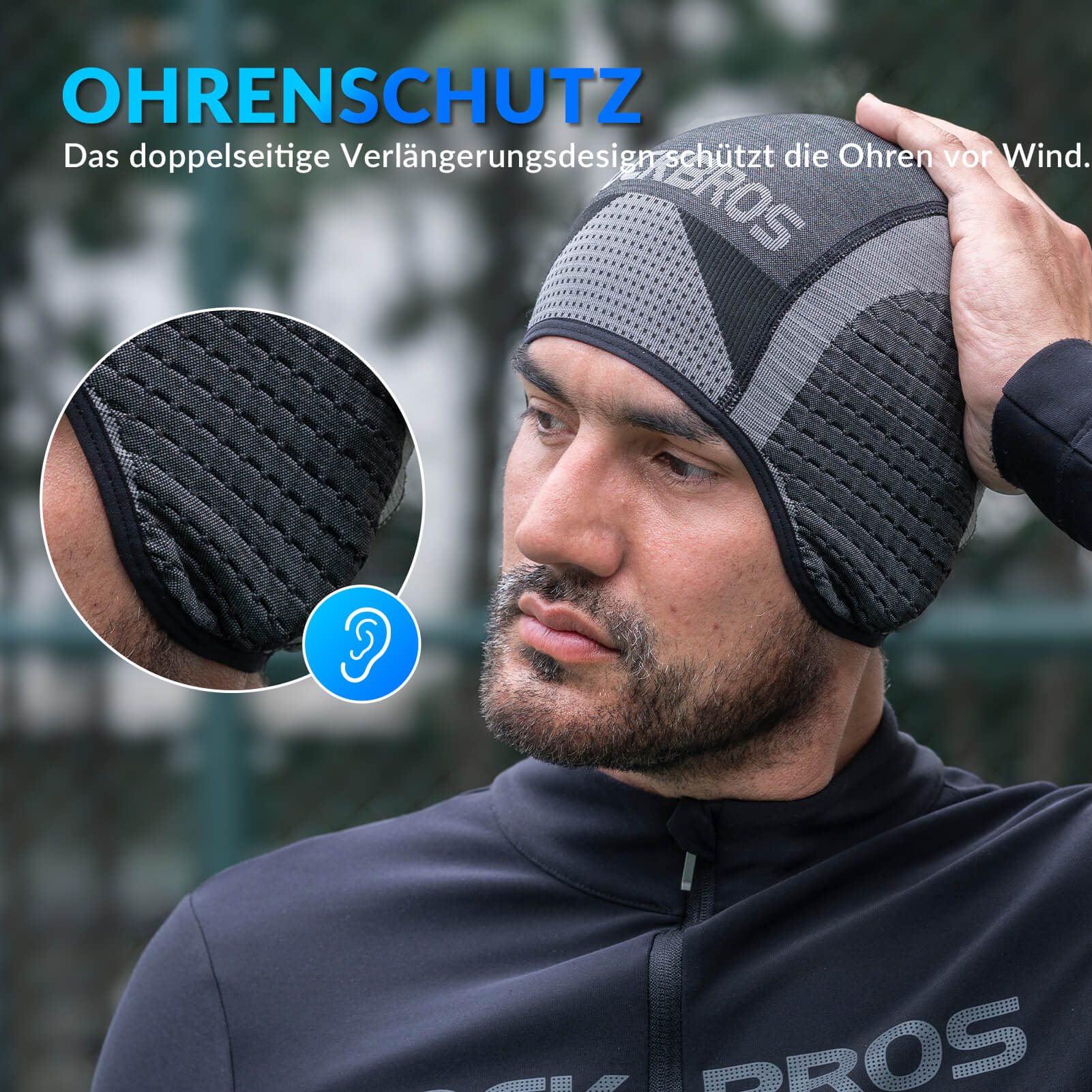 Warm Fahrradmütze Atmungsaktiv Sport Funktionsmütze - Fahrrad Mütze ROCKBROS - EU - NooMii