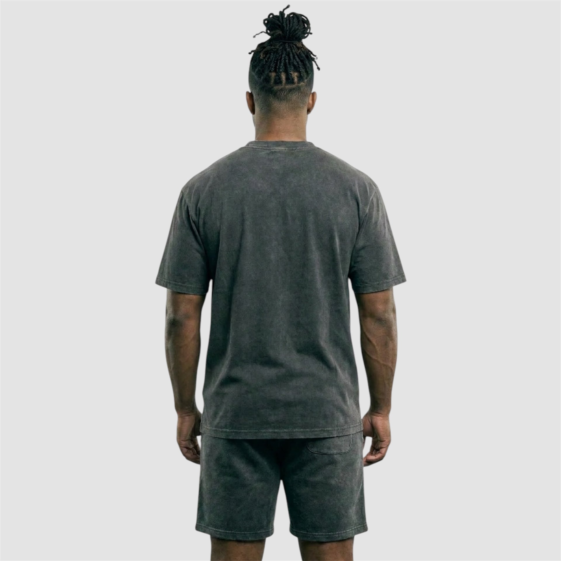 ALPHA GYM "COLLEGE" OVERSIZED T-SHIRT GREY WASHED