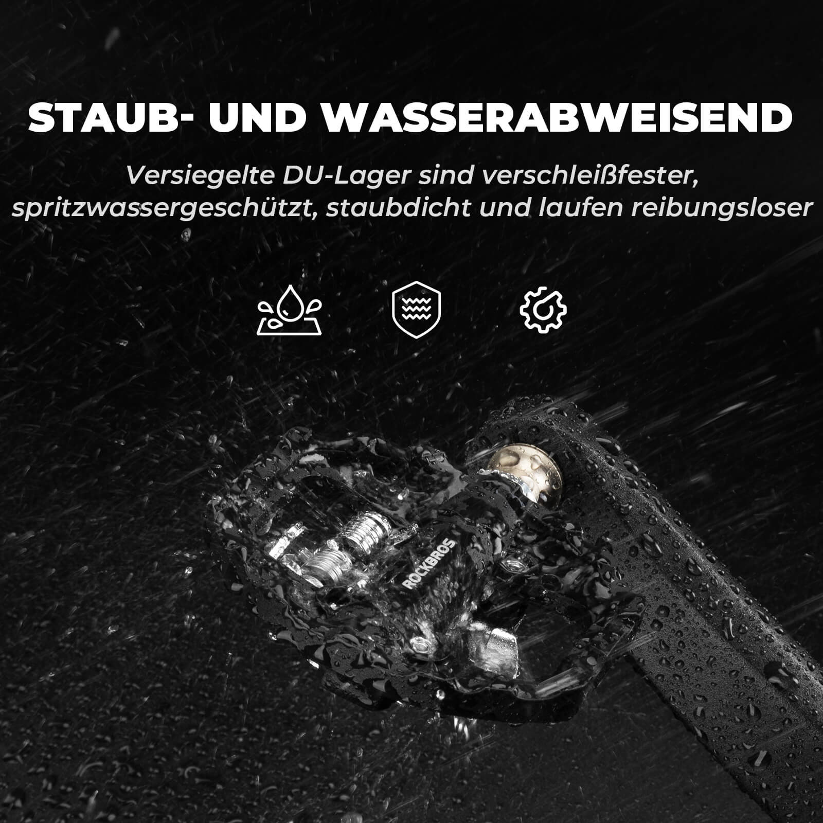 2 - in - 1 SPD - Klickpedale & Plattformpedale 9/16" - Fahrradpedale ROCKBROS - EU - NooMii