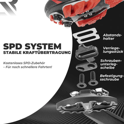 2 - in - 1 SPD - Klickpedale & Plattformpedale 9/16" - Fahrradpedale ROCKBROS - EU - NooMii