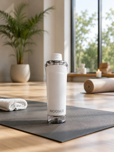 NooMii ProShake 600 Edelstahl Thermo-Shaker mit Pulverfach, 600 ml