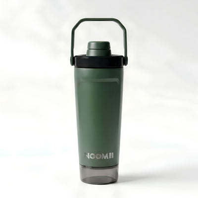 NooMii ProShake 600 – Edelstahl Thermo-Shaker mit Pulverfach (600 ml)