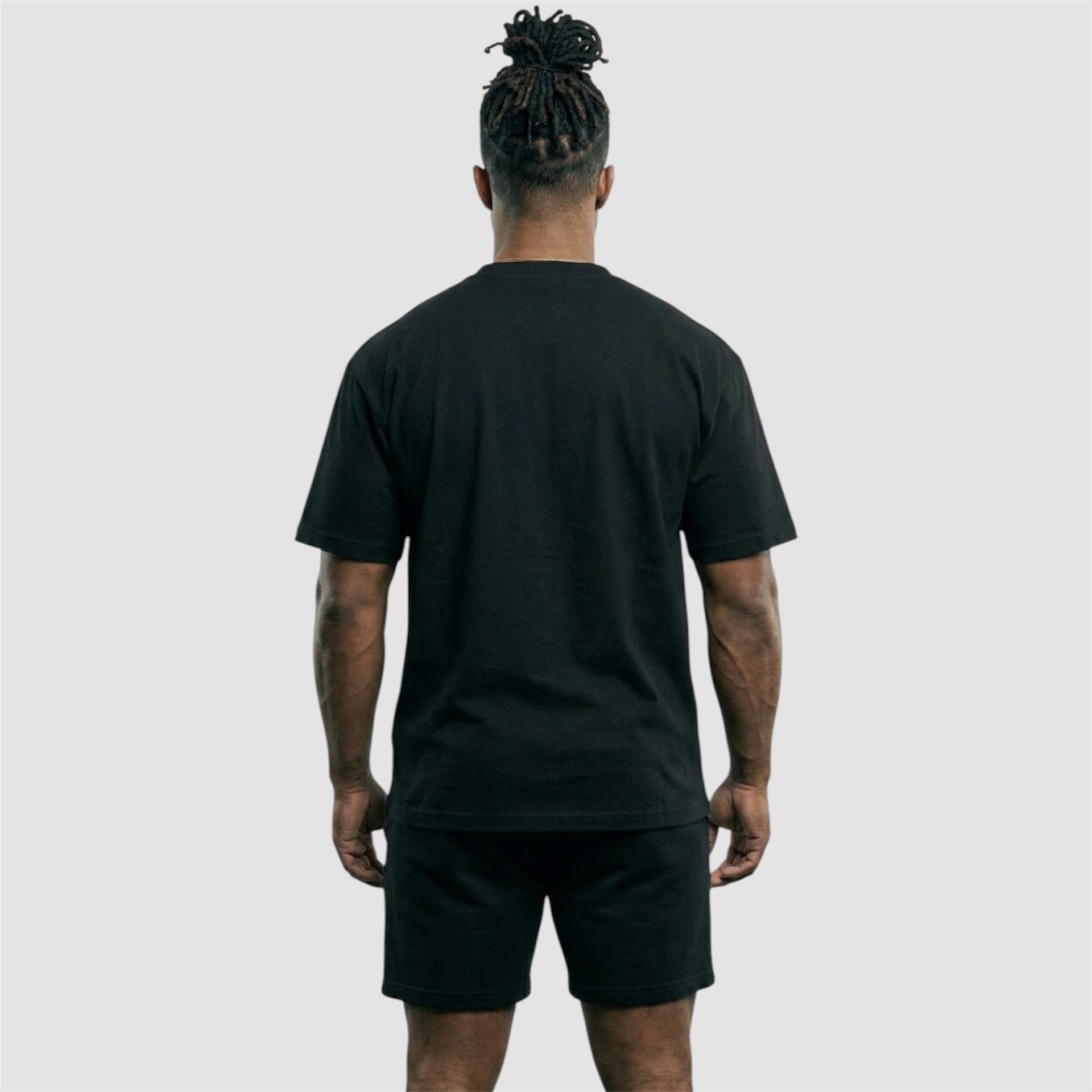 ALPHA GYM "COLLEGE" OVERSIZED FITNESS T-SHIRT BLACK