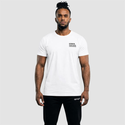 ALPHA GYM "FREEDOM" T-SHIRT WHITE/BLACK