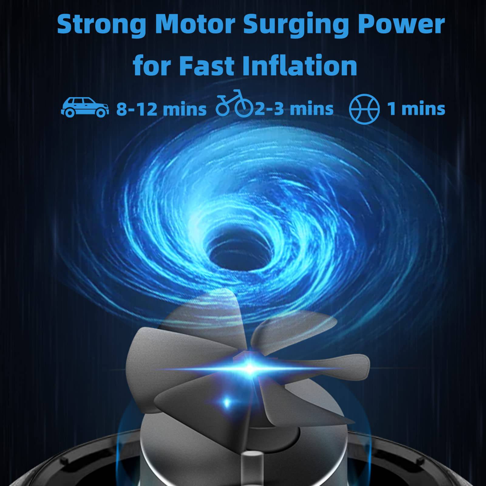 A10 Fahrradpumpe Elektrisch Luftpumpe 150PSI - Fahrrad Luftpumpen ROCKBROS - EU - NooMii