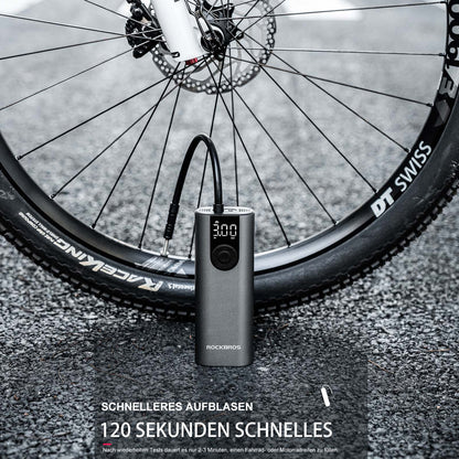A8 Fahrradpumpe Elektrisch Luftpumpe 150PSI - Fahrrad Luftpumpen ROCKBROS - EU - NooMii