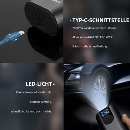 A8 Fahrradpumpe Elektrisch Luftpumpe 150PSI - Fahrrad Luftpumpen ROCKBROS - EU - NooMii